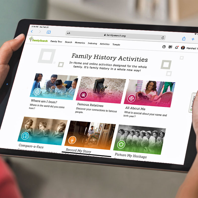 FamilySearch Discover Experiences